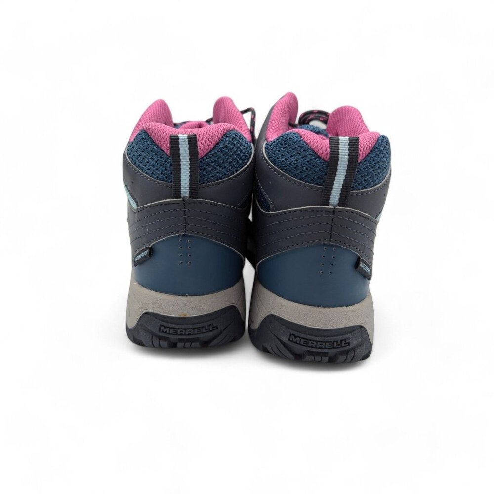 Merrell Womens Oakcreek Mid Lace Hiking Shoes Boots Size 7M Blue/Pink Textile Up - Picture 9 of 9